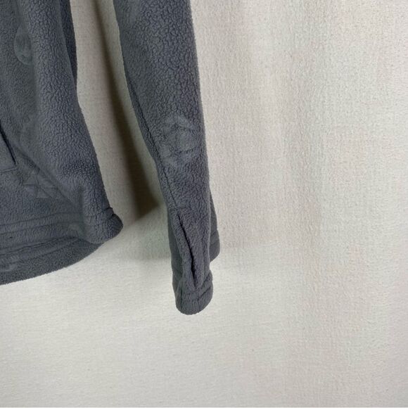 5/$25 Athlethic Works Gray Pink Fleece Emoji Sweatshirt Kangaroo Pocket L 10-12 - Picture 5 of 8